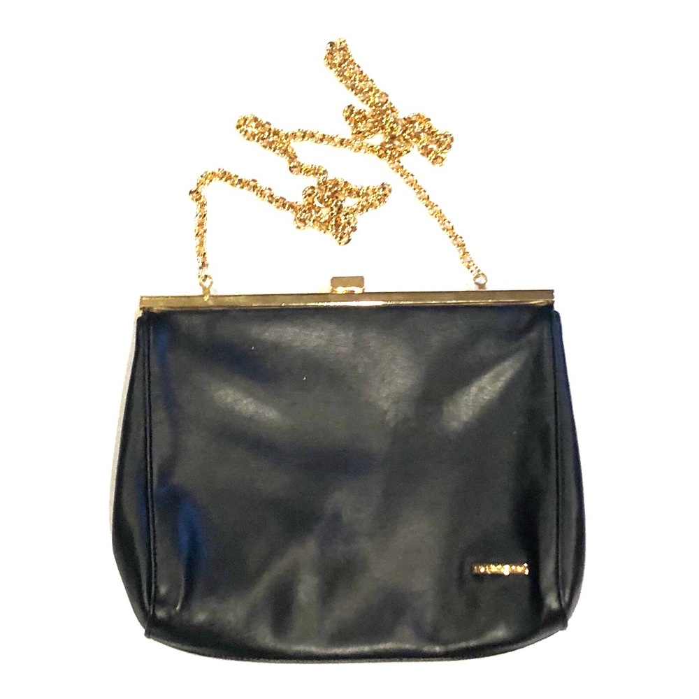 Liz Claiborne Black Leather Clutch